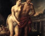 约瑟夫 马里 维恩 : Venus Showing Mars Her Doves Making A Nest In His Helmet